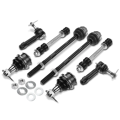 8 Pcs Front Sway Bar Link Tie Rod End Ball Joint Kit
