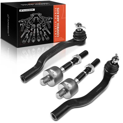 4 Pcs Inner & Outer Tie Rod Ends