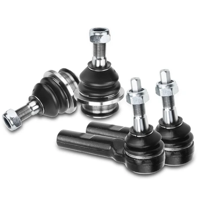 4 Pcs Outer Tie Rod End with Front Lower Ball Joint