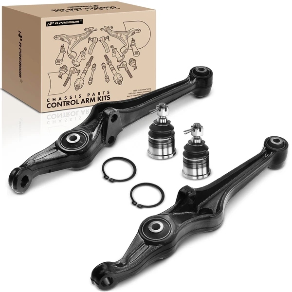 A Set of 4 Control Arm and Ball Joint Kit Front Lower A-Premium APCA0727