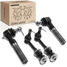 1998-1999 Dodge Ram 2500 A Set of 4 Sway Bar Link and Tie Rod End Kit Front Side A-Premium APCA0728