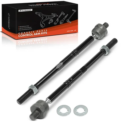 2 Pcs Front Driver & Passenger Inner Tie Rod End