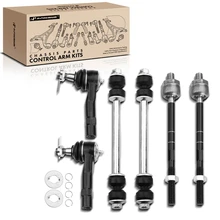 1998-2001 Ford Explorer A Set of 6 Ball Joint Sway Bar Link and Tie Rod End Kit Front Side A-Premium APCA0740