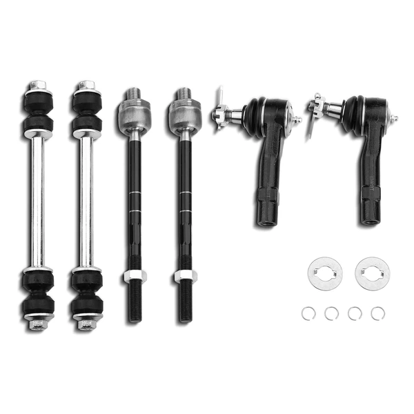 A Set of 6 Ball Joint Sway Bar Link and Tie Rod End Kit Front Side A-Premium APCA0740
