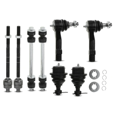 8 Pcs Front Sway Bar Link Tie Rod End with Ball Joint