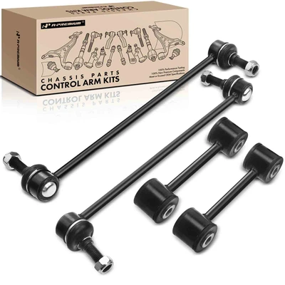 4 Pcs Front & Rear Stabilizer Bar End Link