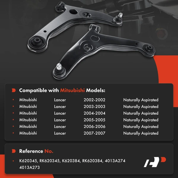 2-Pc Control Arm and Ball Joint Kit, Front Lower with Ball Joint A-Premium APCA0769