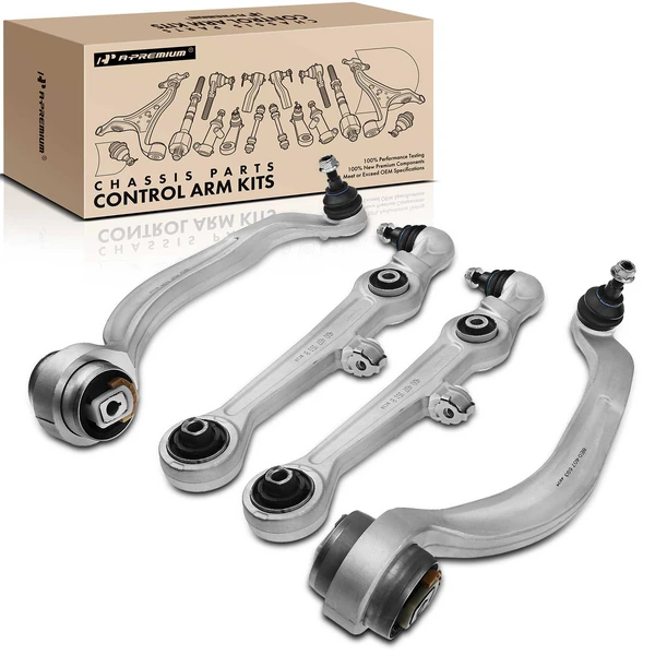 4-Pc Control Arm and Ball Joint Kit, Front Lower Forward & Rearward with Ball Joint A-Premium APCA0777
