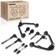 1997-1999 Ford F-250 A Set of 10 Control Arm Ball Joint Sway Bar Link Tie Rod End Kit Front Side A-Premium APCA0802