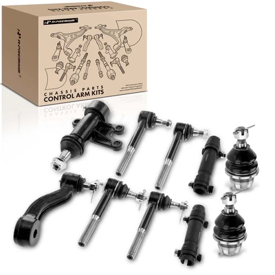 10 Pcs Idler Arm with Bracket & Tie Rod End with Sleeve & Ball Joint