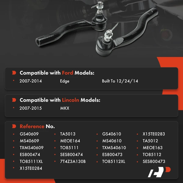 Tie Rod End Front Driver & Passenger Outer A-Premium APCA9132