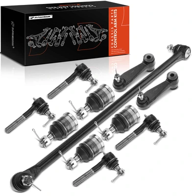 11 Pcs Front Ball Joint Tie Rod End & Idler Arms