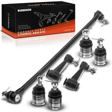1999-2000 Dodge Ram 3500 Van A Set of 7 Ball Joint Drag Link and Idler Arm Kit Front Side A-Premium APCA1495