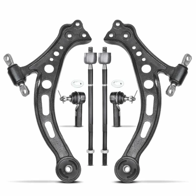 6 Pcs Front Lower Control Arm Tie Rod End