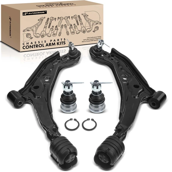 1995-1999 Nissan Sentra A Set of 4 Control Arm and Ball Joint Kit Front Lower A-Premium APCA1538