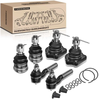 6 Pcs Front Tie Rod End with Ball Joint