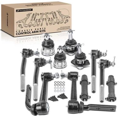 12 Pcs Idler Arm Ball Joint & Tie Rod End