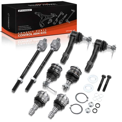 8 Pcs Inner & Outer Tie Rod End Ball Joint