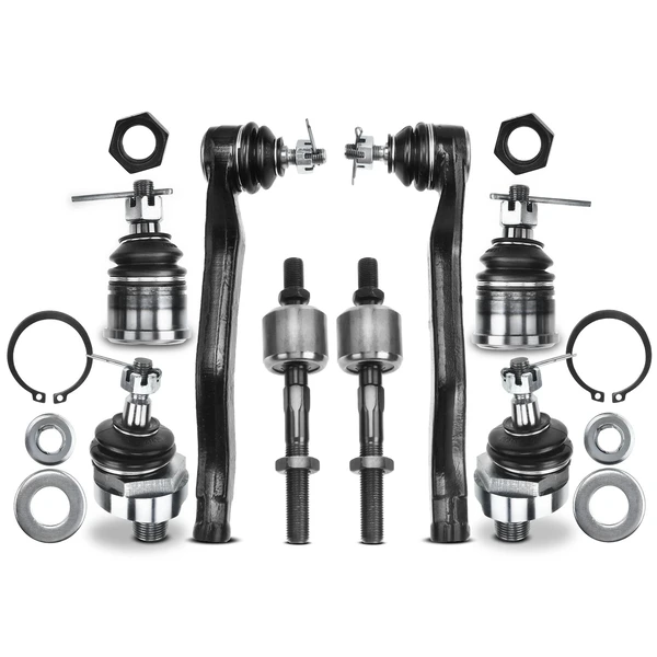 1990-1993 Honda Accord A Set of 8 Ball Joint and Tie Rod End Kit Front Side A-Premium APCA1557