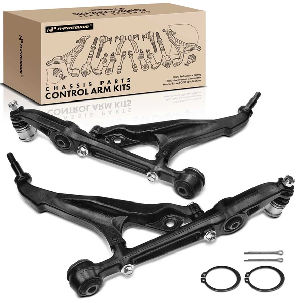 1993-1997 Honda Civic del Sol 2-Pc Control Arm and Ball Joint Kit, Front Lower with Ball Joint A-Premium APCA1561