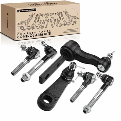 6 Pcs Inner & Outer Tie Rod Ends