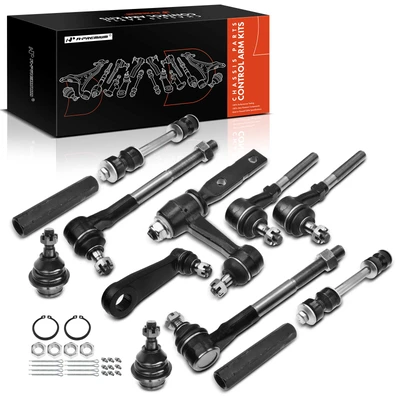 12 Pcs Pitman & Idler Arm Tie Rod End Sway Bar Links