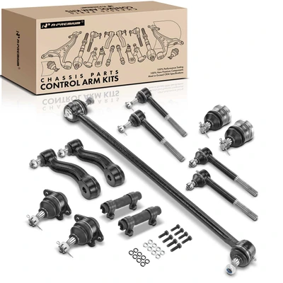 13 Pcs Idler Arm Inner & Outer Tie Rod End Ball Joint