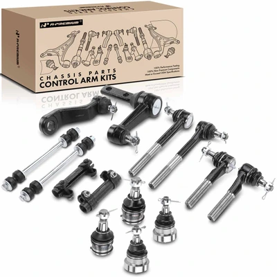 14 Pcs Pitman & Idler Arm Ball Joint & Sway Bar Link Tie Rod End