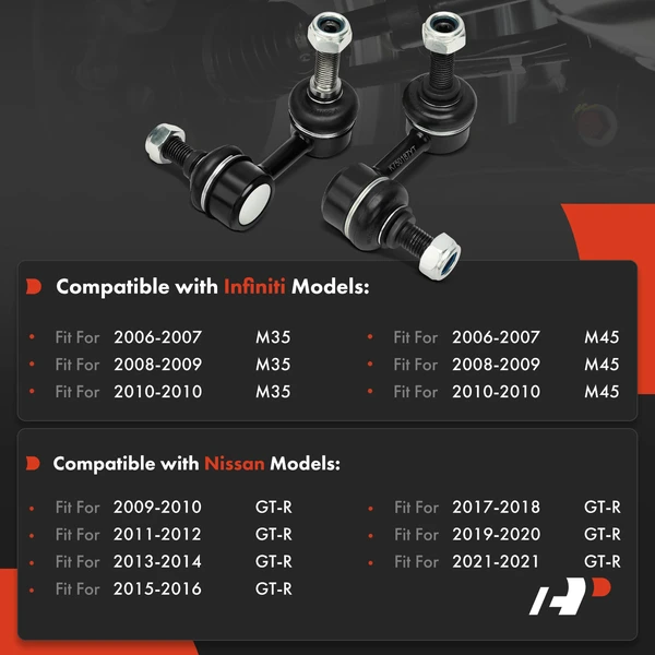 Sway Bar Link, Front Driver & Passenger, A-Premium APCA7338