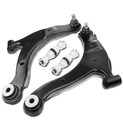 4 Pcs Front Control Arm with Ball Joint Stabilizer Bar Link