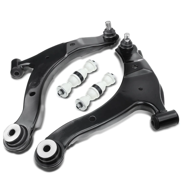 A Set of 4 Control Arm and Sway Bar Link Kit Front Side A-Premium APCA1613