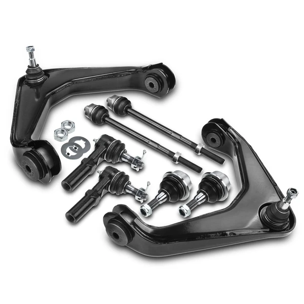 2001-2010 Chevrolet Silverado 2500 HD A Set of 8 Control Arm Ball Joint and Tie Rod End Kit Front Side A-Premium APCA1616