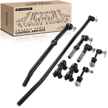 1995-1997 Dodge Ram 1500 A Set of 8 Sway Bar Link Adjusting Sleeve and Tie Rod End Kit Front Inner & Outer A-Premium APCA1641