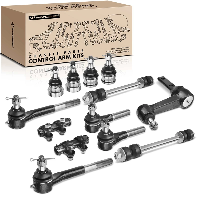 A Set of 13 Ball Joint and Sway Bar Link Full Kit Front Side A-Premium APCA1644