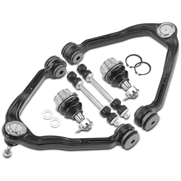 2003-2014 Chevrolet Express 1500 A Set of 8 Control Arm Ball Joint Bushing Sway Bar Link Kit Front Side A-Premium APCA1661