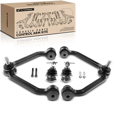 4 Pcs Front Upper Control Arm & Lower Ball Joint