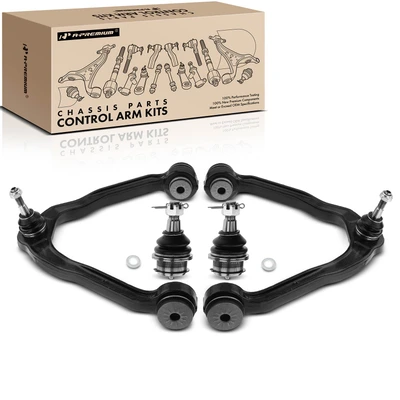 A Set of 4 Front Upper Control Arm and Front Lower Ball Joint Kit A-Premium APCA1684