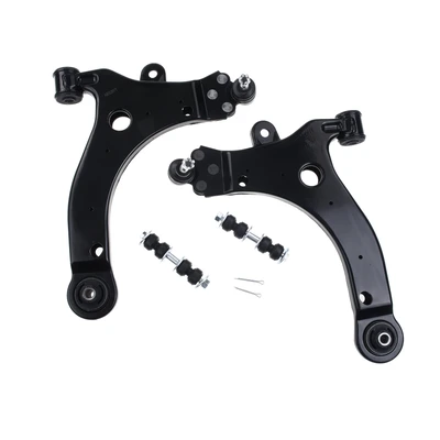4 Pcs Front Lower Control Arm & Sway Bar Links