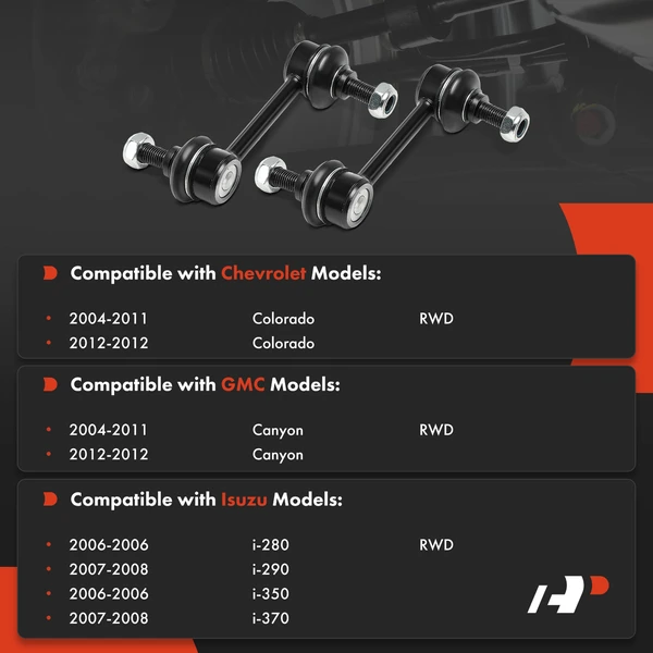 2-Pc Stabilizer Bar Link, Rear Driver & Passenger A-Premium APCA8349