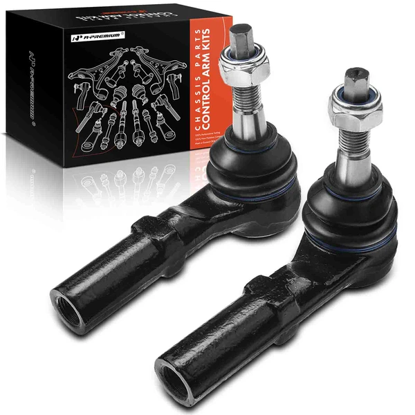 2 Pcs Outer Steering Tie Rod End for Dodge Dakota 2000-2004 Durango 2000-2003 4WD