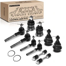 1998-2002 Lincoln Navigator A Set of 10 Ball Joint Sway Bar Link and Tie Rod End Kit Front Side A-Premium APCA1738