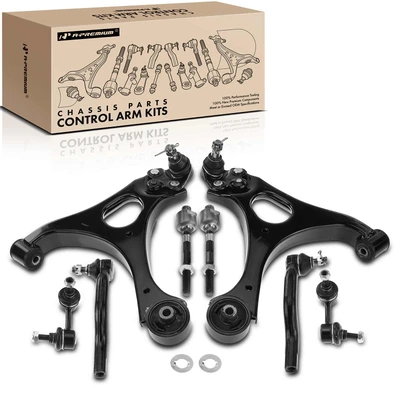 8 Pcs Front Control Arm & Ball Joint Assembly