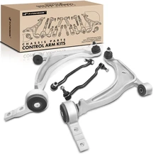 4 Pcs Front Control Arm with Ball Joint Sway Bar Link