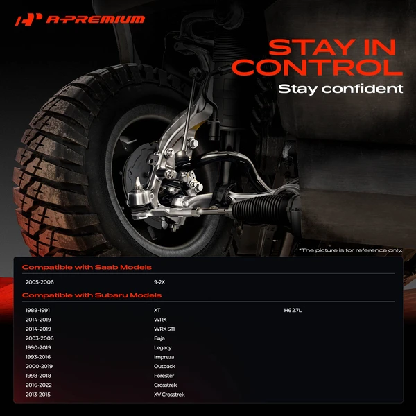 2 Pcs Front Lower Ball Joint for Subaru Impreza 93-16 Legacy Outback XT Saab 9-2X