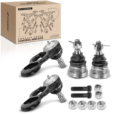 4 Pcs Front Upper & Lower Ball Joint
