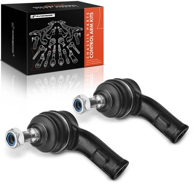 2 Pcs Front Outer Steering Tie Rod End