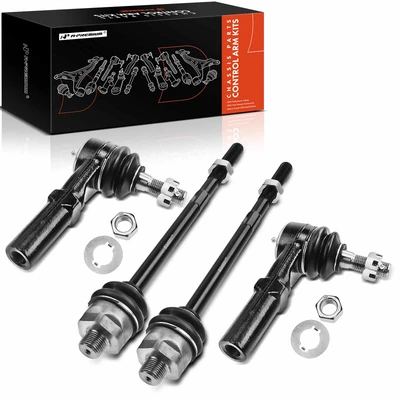 4 Pcs Inner & Outer Steering Tie Rod End
