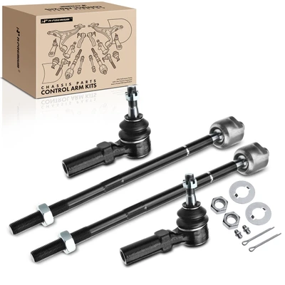 4 Pcs Inner & Outer Tie Rod End