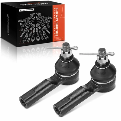 2 Pcs Front Outer Steering Tie Rod End