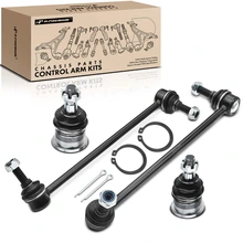 1996-2005 Mercury Sable A Set of 4 Ball Joint and Sway Bar Link Kit Front Side A-Premium APCA1837